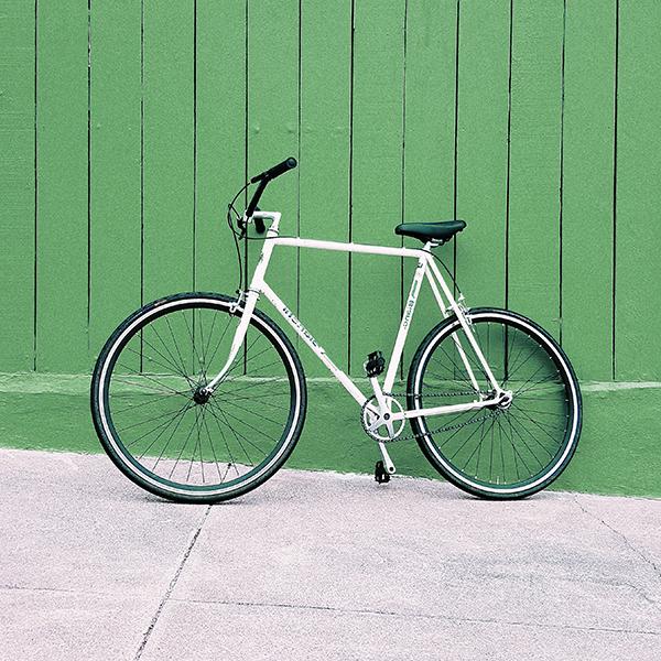 Bicycle against a wall